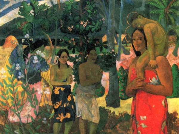 Paul Gauguin, Ia Orana Maria, 1891, Olio su tela, 87.7 x 113.7 cm, New York, Metropolitan Museum of Art 