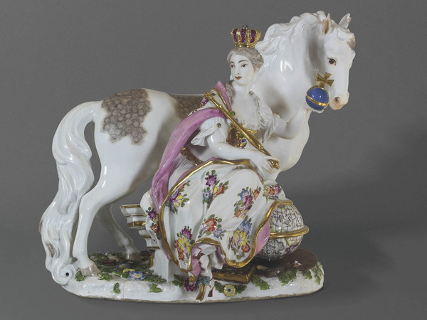 Bottega Meissen, Allegoria dell’Europa, Porcellana, 25,5 cm.