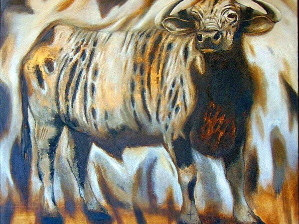 Sergio Battarola, Taurus, olio su tavola 150x135cm, 1999