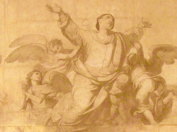 Francesco Coghetti, Assunzione della Vergine. Accademia Carrara (part. dopo il restauro)