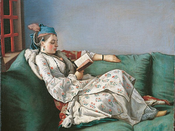 Jean-Étienne Liotard, Ritratto detto di Maria Adelaide di Francia vestita alla turca, 1753. Olio su tela. Firenze, Gallerie degli Uffizi, Galleria delle Statue e delle Pitture