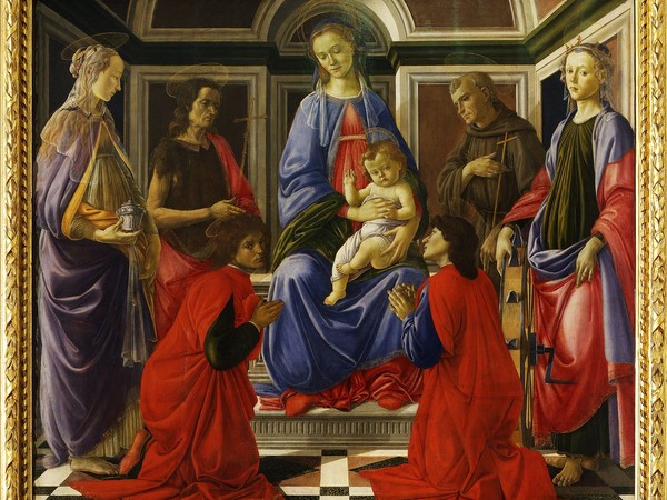 Sandro Botticelli, Pala di Sant'Ambrogio, 1470 ca. Galleria degli Uffizi, Firenze