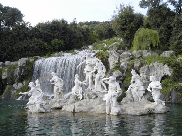 Caserta Parco Reale, Fontana di Diana e Atteone, particolare