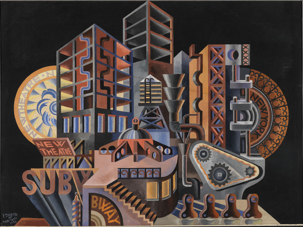 Depero, <em>The New Babel (Scenario plastico mobile)</em>, 1930, Mart, Fondo Depero