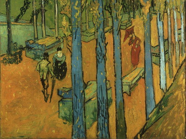 Vincent van Gogh, Foglie cadenti (Les Alyscamps), Olio su tela, Novembre 1888, Otterlo Museum