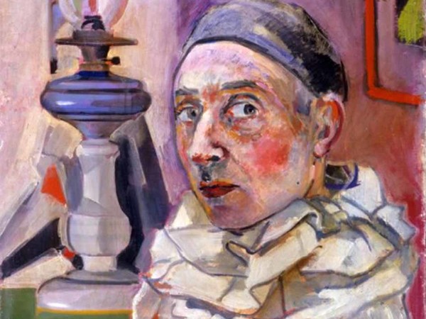 Juti Ravenna, Autoritratto in costume da Pierrot, 1938. Musei Civici di Treviso