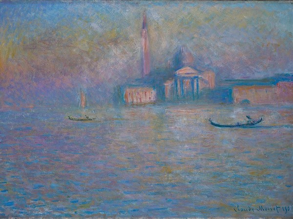 Claude Monet, San Giorgio Maggiore, Venezia, dopo il tramonto, 1908, olio su tela, cm 52,9x81,2. Cardiff, Amgueddfa Cymru, National Museum Wales