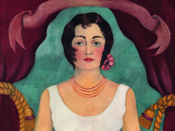 Frida Kahlo (Coyoacàn, Città del Messico, 1907‐1954), Retrato de una dama en blanco/ Ritratto di donna in bianco, 1929. Olio su tela, cm 119 x 81. Collezione privata, Berlino. ©Banco de México Diego Rivera Frida Kahlo Museums Trust, Mexico, D.F.by SIAE 2015.