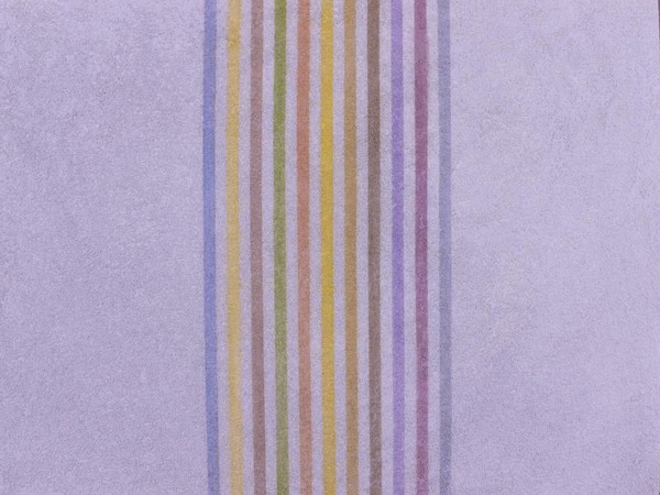 Elio Marchegiani, Grammature di colore, 1974, cm. 92 x 67. Intonaco