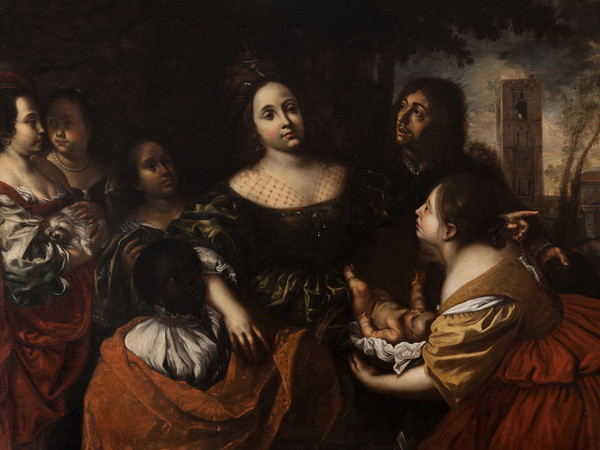 Francesco Cairo, <em>La figlia del Faraone accogliè Mosè salvato dalle acqu</em>e, 1645 ca., Olio su tela, Torino, Musei Reali - Galleria Sabauda