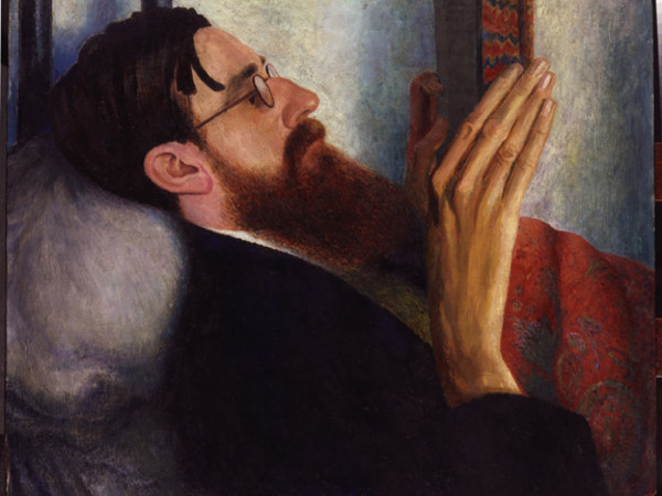 Dora Carrington, Lytton Strachey, 1916, olio su tavola, 50,8 x 60,9 cm, National Portrait Gallery, London 