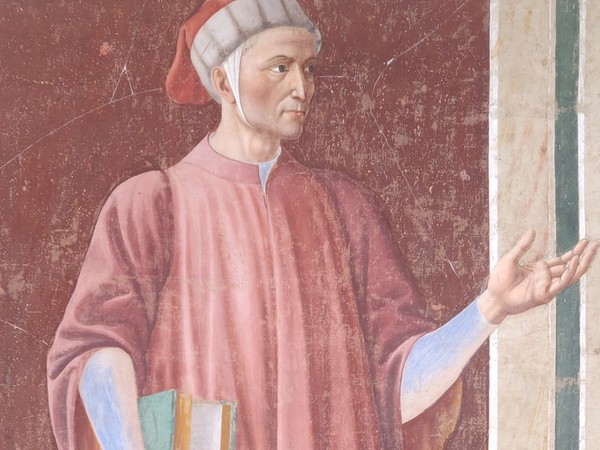 Andrea del Castagno, Ritratto di Dante, Galleria degli Uffizi, Firenze. Dopo il restauro