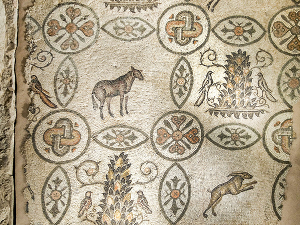 Mosaic floor of the bell tower of Aquileia