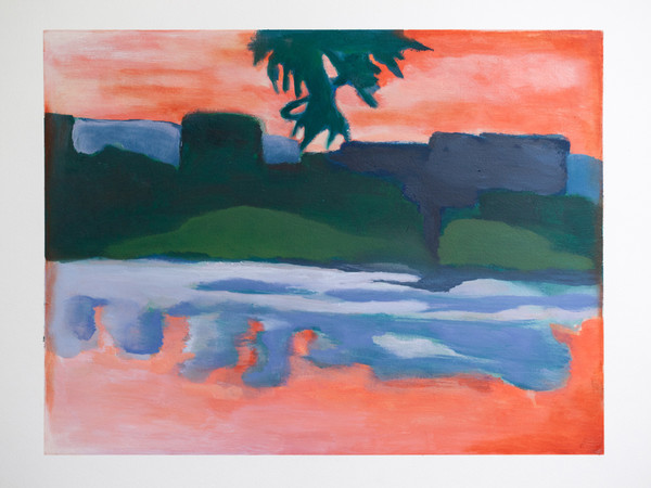 Lidija Delic, Sunset Journey, 130x170 cm, (detail), 2017
