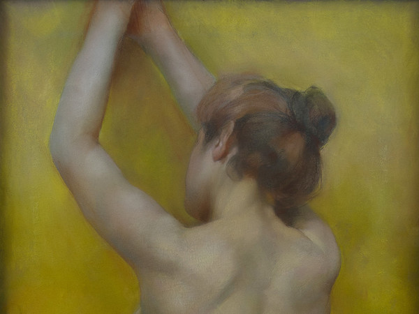 Sophie Browne, Nudo di schiena, Pastello su carta, 68 x 125 cm