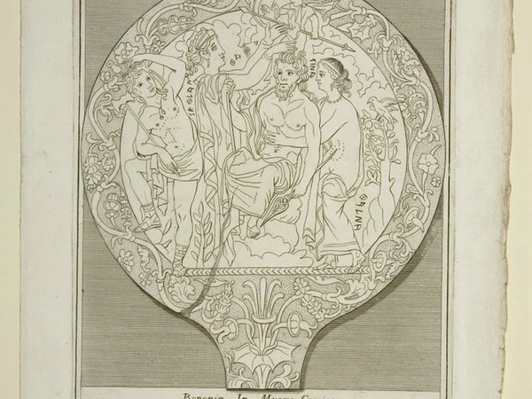 Specchio (DER drawing 16.1) XVIII secolo. Prova di stampa, 356x246 mm. Norfolk, Holkham Hall