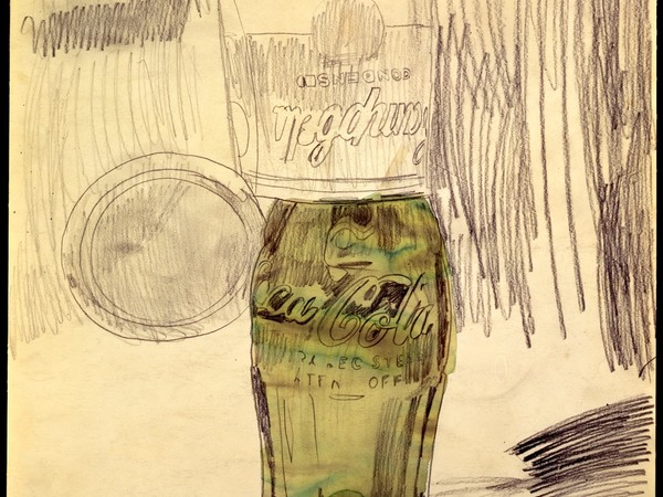Andy Warhol, Campbell’s Soup Can Over Coke Bottle, 1962. Collezione Brant Foundation