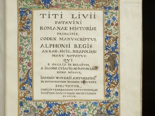 Tito Livio, Historia (HOL.MS 344 f.iv.recto), 1300 circa. Manoscritto. Norfolk, Holkham Hall