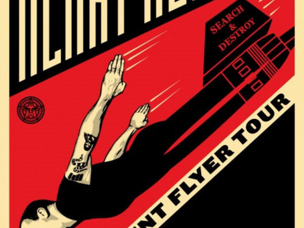 Obey, <em>Henry Rollins Frequent Flyer Tour</em>, 2010, serigrafia su carta, Collezione privata<br />