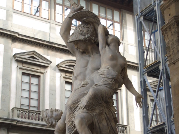 Pio Fedi, Ratto di Polissena, 1850-1855. Loggia dei Lanzi, Firenze