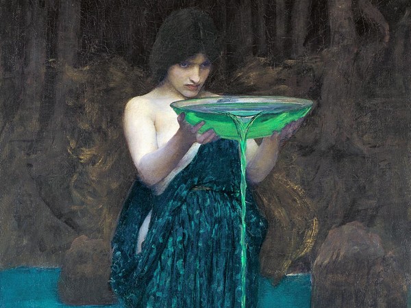 John W. Waterhouse, Circe invidiosa, 1892, Olio su tela, Adelaide, Art Gallery of South Australia