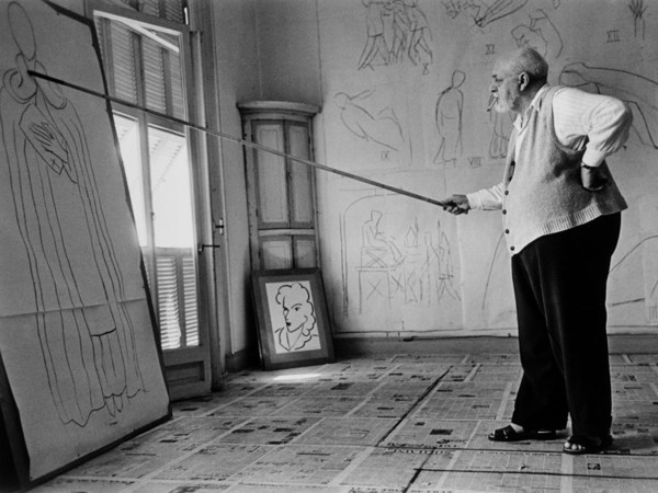 Robert Capa, <em>Henri Matisse nel suo studio</em>, Nizza, agosto, 1949 © Robert Capa © International Center of Photography / Magnum Photos