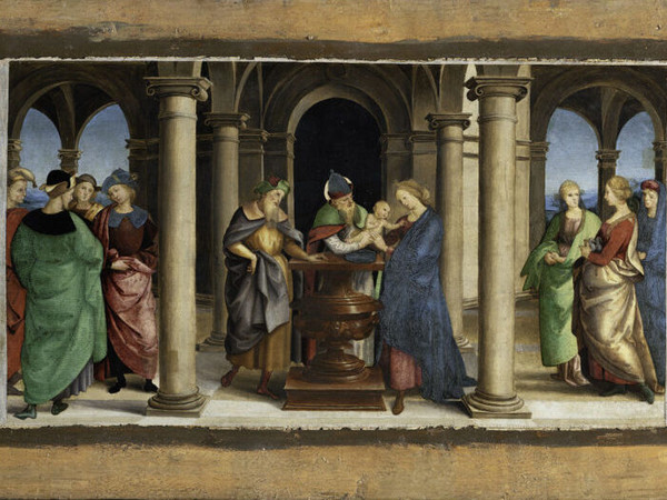 Raffaello Sanzio, Predella della Pala Oddi, 1502-1503 (particolare). Pinacoteca Vaticana.