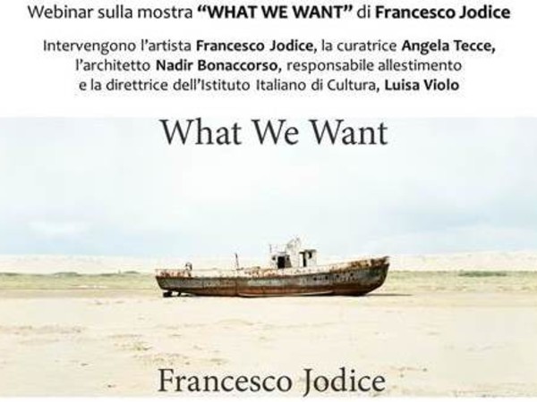 Webinar sulla mostra "What We Want" di Francesco Jodice