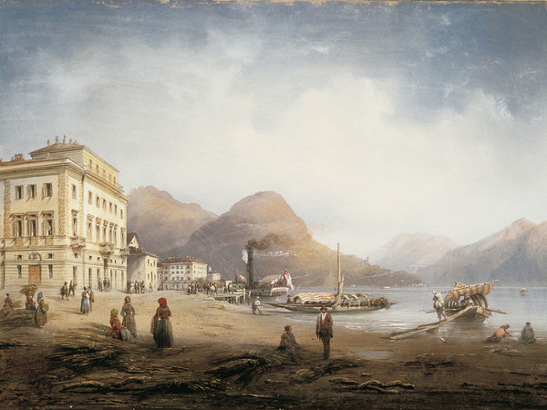Carlo Bossoli, Riva del grano, 1849. Tempera su carta, 49x68 cm. Museo d’Arte della Svizzera italiana, Lugano. Collezione Città di Lugano