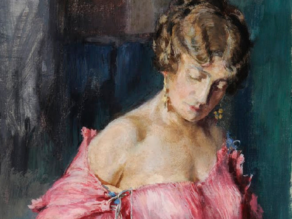 Mariano Fortuny y Madrazo, <em>Studio per la veste rosa (Henriette Fortuny)</em>, 1932, Venezia, Museo di Palazzo Fortuny<br />