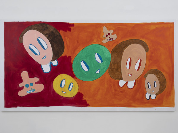 André Butzer, Untitled, 2021. Acrylic on canvas, 200.5x383.2x3 cm. I Ph. Fabio Mantegna André Butzer, Untitled, 2021. Acrylic on canvas, 200.5x383.2x3 cm. I Ph. Fabio Mantegna