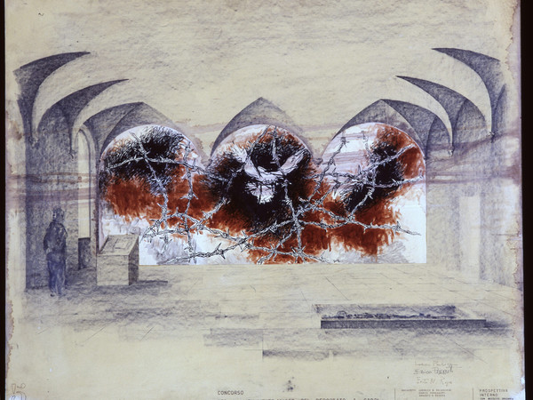 Renato Guttuso, Bozzetto per il graffito del Museo Monumento al Deportato di Carpi, 1968