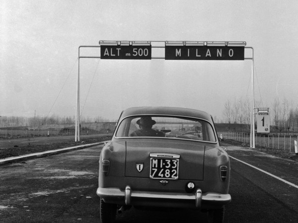 Fedele Toscani, Autostrada del Sole in costruzione, 1958