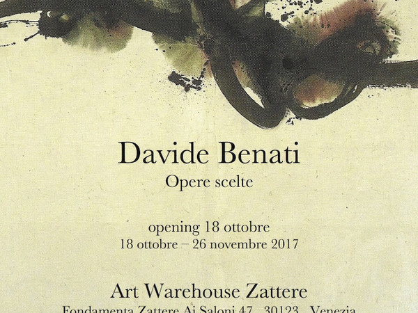 Davide Benati. Opere scelte, Art Warehouse Zattere, Venezia