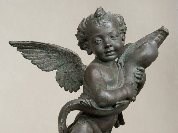 Andrea del Verrocchio (Firenze, 1435 circa - Venezia, 1488), Spiritello con pesce (Putto col delfino), 1470-1475 circa, Bronzo, 50.5 x 70.3 x 35 cm, Firenze, Musei Civici Fiorentini-Museo di Palazzo Vecchio, inv. MCF-PV 2004-10 615 |Il restauro dell’opera è stato reso possibile grazie al generoso contributo di Friends of Florence