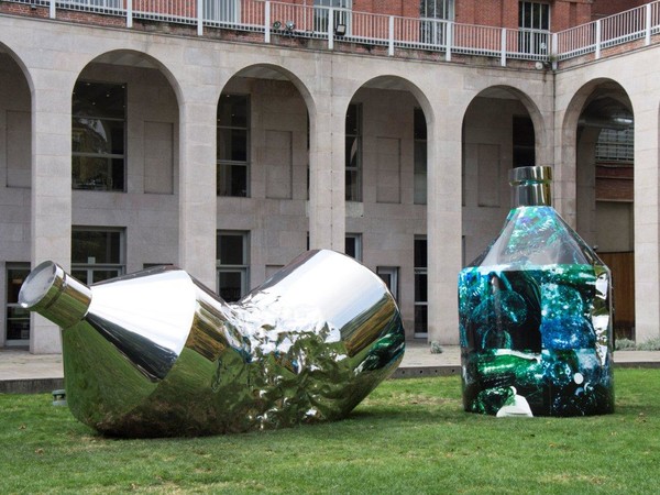 Helidon Xhixha e Giacomo "Jack" Braglia, The Twin Bottles: Message in a Bottle, 4x1 metri e 3,5 x 1,3 metri