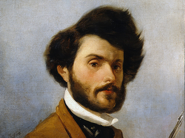 Giovanni Fattori, Autoritratto, 1854, Olio su tela, cm. 59x46.5, Firenze, Galleria d’arte moderna di Palazzo Pitti
