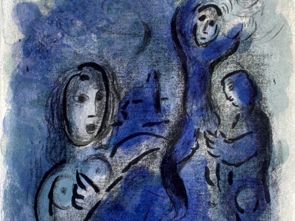 Marc Chagall, Rahab et les Espions de Jéricho, 1960 | Courtesy of Elena Salamon Arte Moderna, Torino