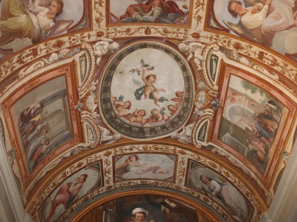 Volta della Cappella della Crocetta, affrescata da Giovanni da San Giovanni nel 1621 e successivamente staccata dal Palazzo omonimo e ricollocata nei locali dell'Accademia di Belle Arti (1788)