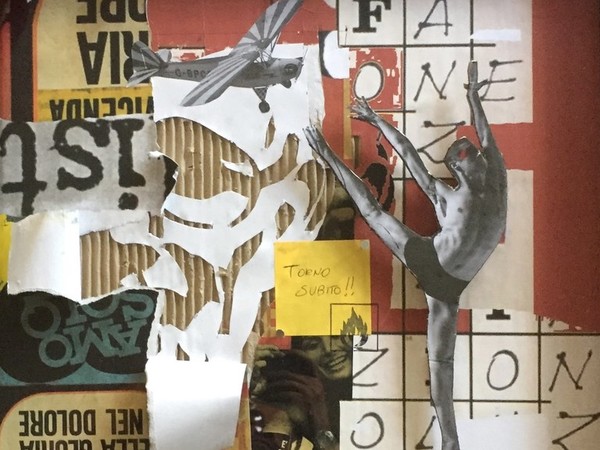 David Pompili, 2016, tecnica mista su cartone, cm. 50x50