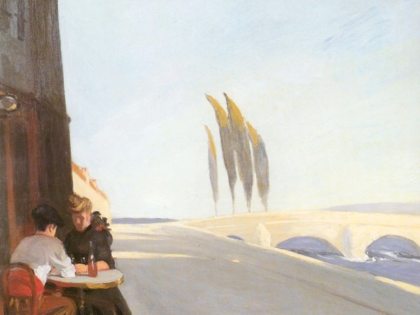 Edward Hopper, Le Bistro or The Wine Shop, 1909, oil on panel, 88.3 × 76.2 cm. Whitney Museum of American Art, New York 