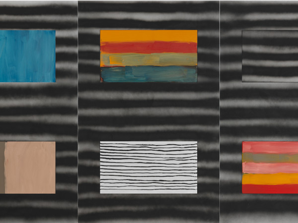 Sean Scully, Uninsideout, 2018–2020, olio, acrilico e pastello a olio su alluminio, Collezione Museum of Fine Arts – Hungarian National Gallery, Budapest. Courtesy dell’artista I Ph. Gunter Lepkoswki 