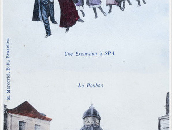 Excursion to Spa" Publisher M. Marcovici, Belgium, ca. 1905 
