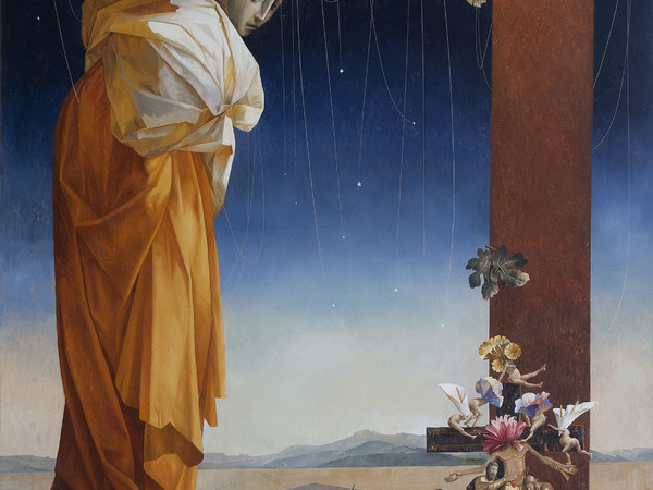 Renzo Galardini, Visioni (2014), olio su tela, cm 150 x 100