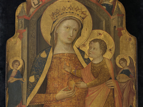 Stefano di Sant'Agnese, Madonna in trono col Bambino, Post 1385, Tempera su tavola, 138 x 60 cm | Courtesy of Fondazione Cini, Venezia