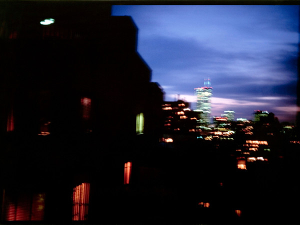 Nan Goldin, Night Vision from my Apartment of World Trade Center, NYC, 2001. Comodato dalla Collezione di Alessandro Grassi Archivio fotografico del Centro Pecci