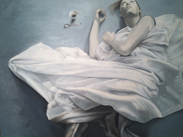 Barbara Pietrasanta, Risveglio, 2015, olio su tela, cm 130x100