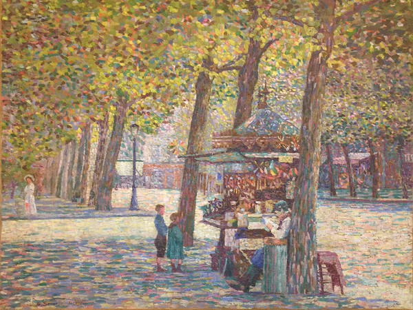 Gino Severini, Le marchand d'oublies, 1909, Collezione privata