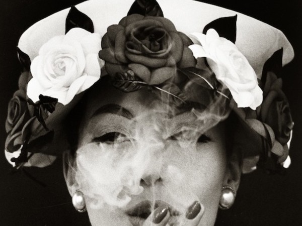William Klein, Hat and 5 Roses, Vogue Paris, 1956