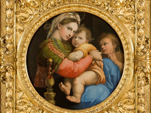 Raffaello, Madonna della Seggiola, 1513-1514 circa. Galleria Palatina di Palazzo Pitti, Firenze